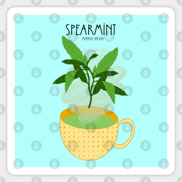 Mint Tea Sticker by Booneb